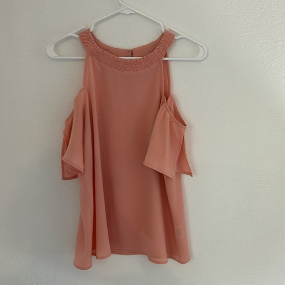 2 Peach Colored Dress Tops Size S - Picture 12 of 14